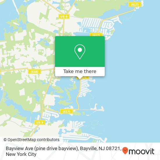 Bayview Ave (pine drive bayview), Bayville, NJ 08721 map