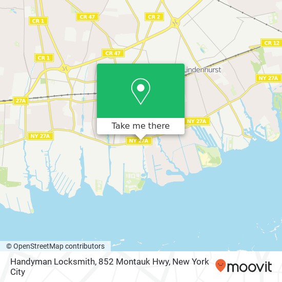 Handyman Locksmith, 852 Montauk Hwy map