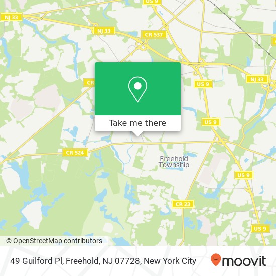 49 Guilford Pl, Freehold, NJ 07728 map