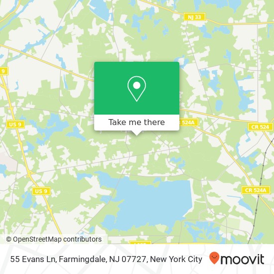 55 Evans Ln, Farmingdale, NJ 07727 map