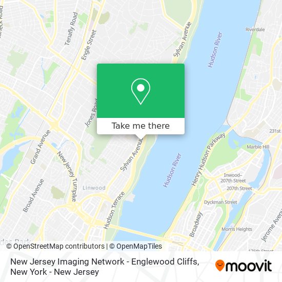 Mapa de New Jersey Imaging Network - Englewood Cliffs