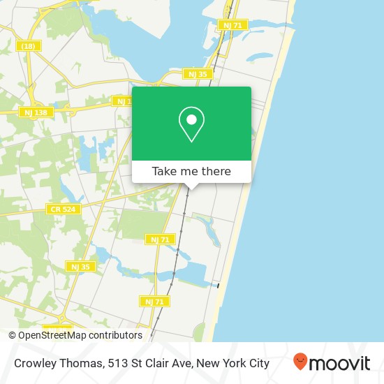 Crowley Thomas, 513 St Clair Ave map