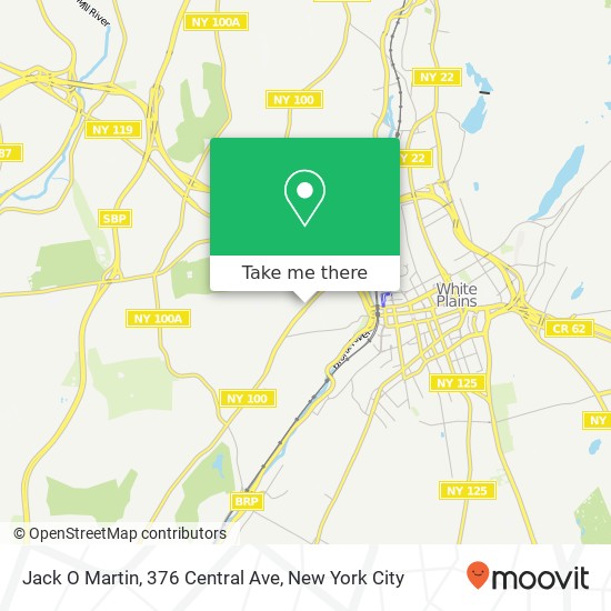 Mapa de Jack O Martin, 376 Central Ave