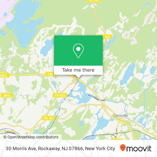 Mapa de 30 Morris Ave, Rockaway, NJ 07866