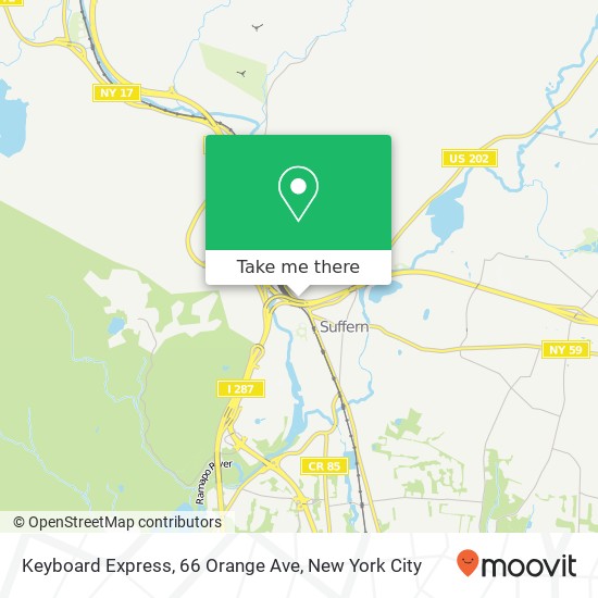 Mapa de Keyboard Express, 66 Orange Ave