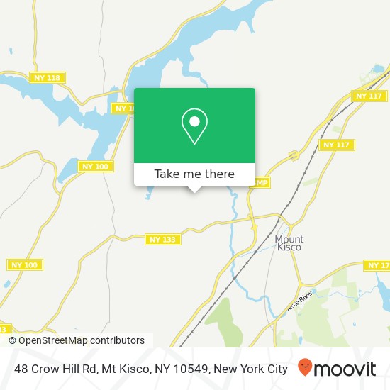 Mapa de 48 Crow Hill Rd, Mt Kisco, NY 10549