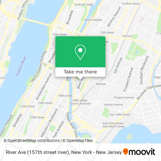 Mapa de River Ave (157th street river)