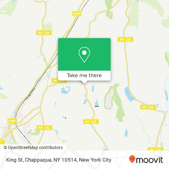 Mapa de King St, Chappaqua, NY 10514