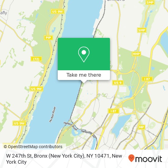Mapa de W 247th St, Bronx (New York City), NY 10471