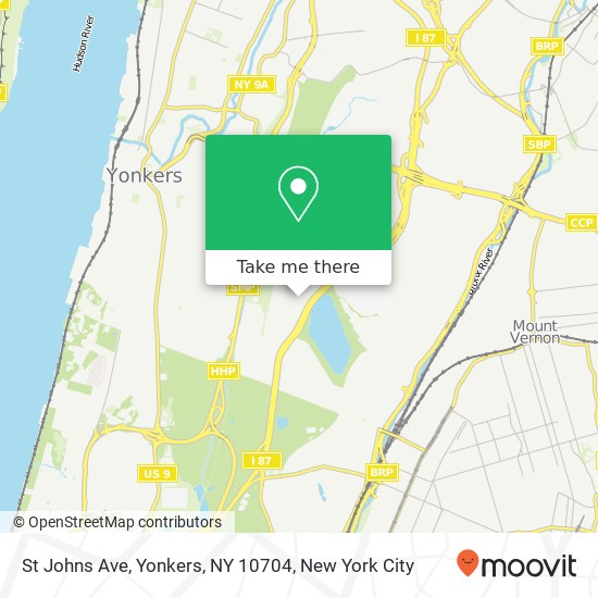 St Johns Ave, Yonkers, NY 10704 map