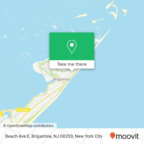 Beach Ave E, Brigantine, NJ 08203 map