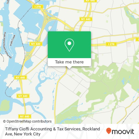 Mapa de Tiffany Cioffi Accounting & Tax Services, Rockland Ave