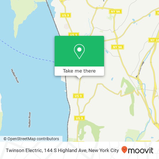 Mapa de Twinson Electric, 144 S Highland Ave