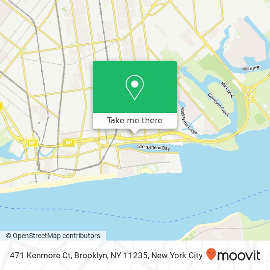 Mapa de 471 Kenmore Ct, Brooklyn, NY 11235