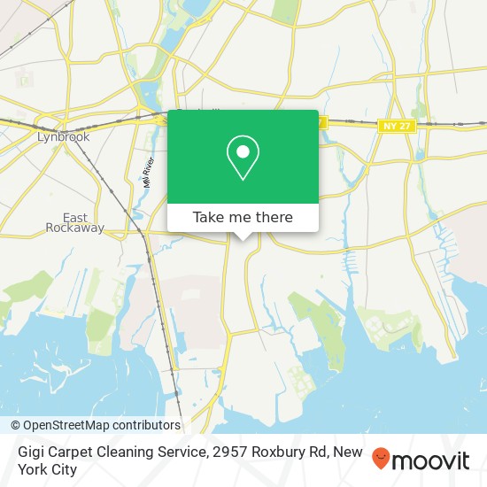 Mapa de Gigi Carpet Cleaning Service, 2957 Roxbury Rd
