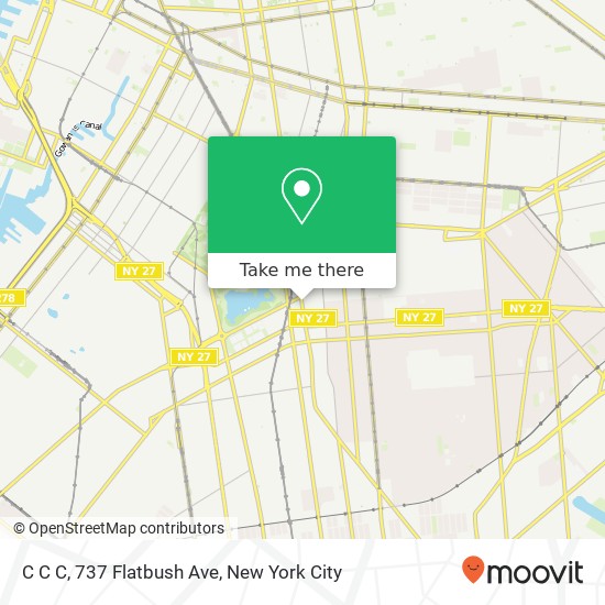 C C C, 737 Flatbush Ave map