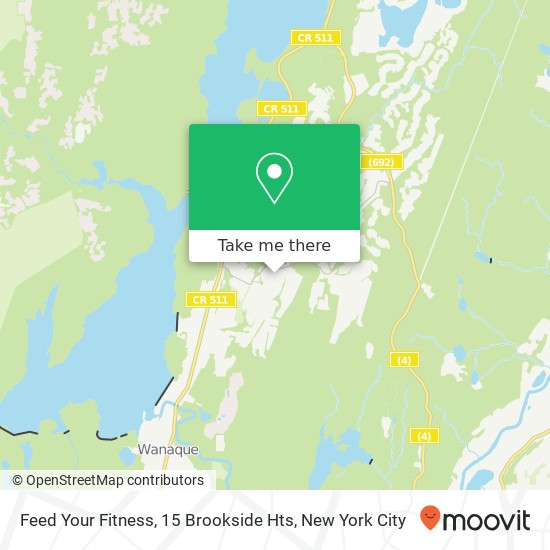 Mapa de Feed Your Fitness, 15 Brookside Hts