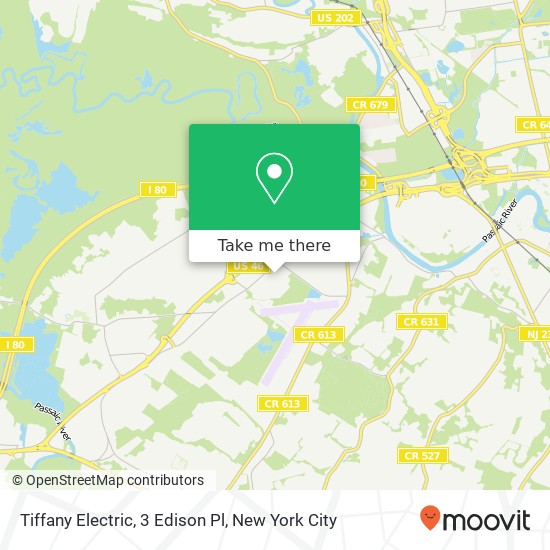 Mapa de Tiffany Electric, 3 Edison Pl