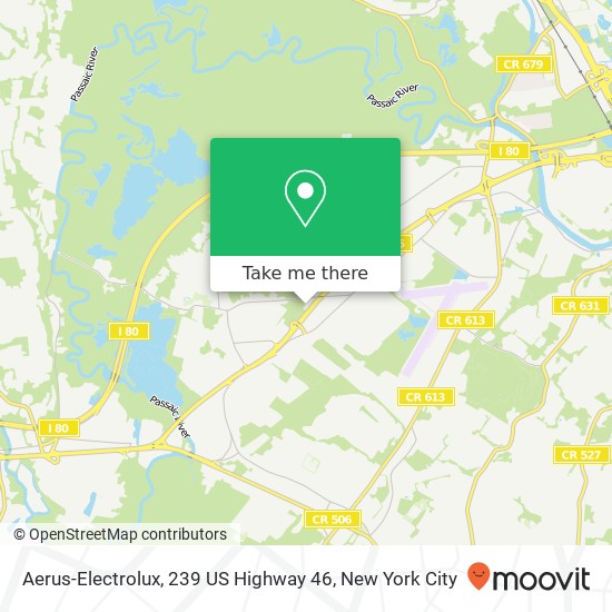 Aerus-Electrolux, 239 US Highway 46 map