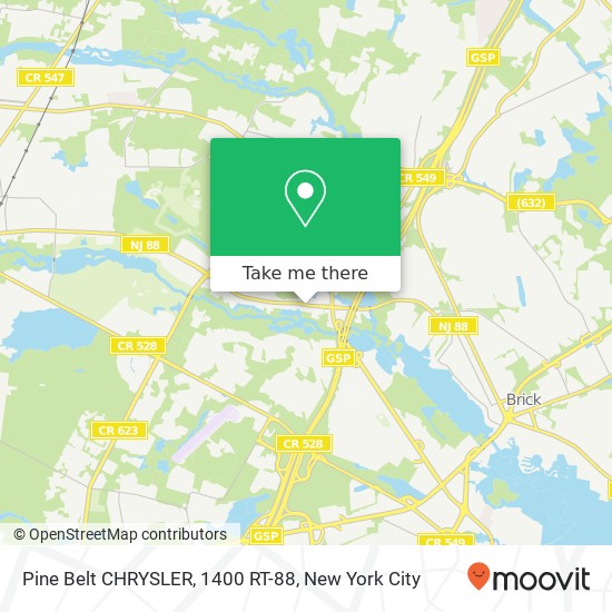 Pine Belt CHRYSLER, 1400 RT-88 map