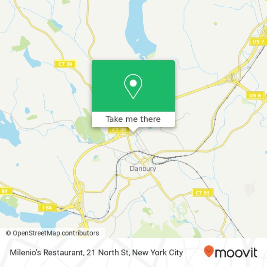 Mapa de Milenio's Restaurant, 21 North St