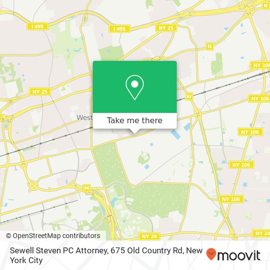 Sewell Steven PC Attorney, 675 Old Country Rd map