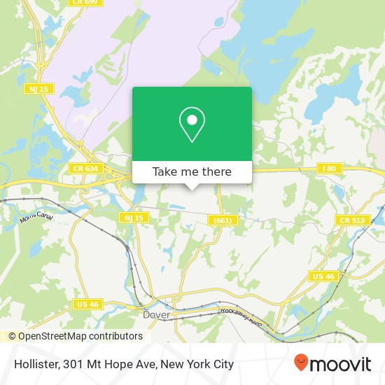 Hollister, 301 Mt Hope Ave map