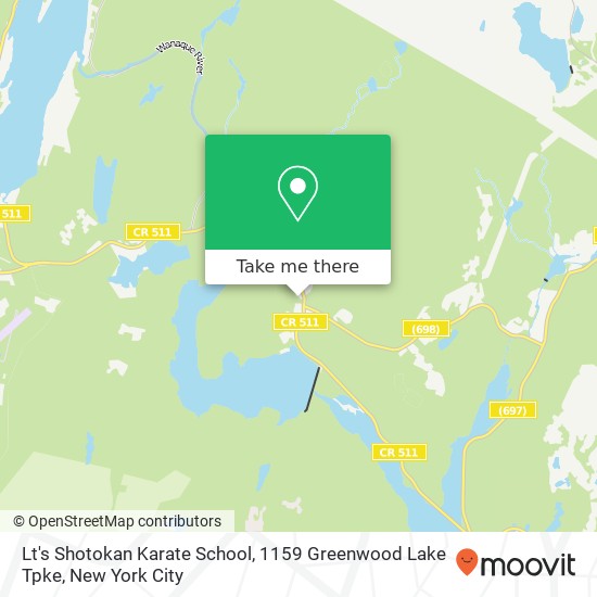 Lt's Shotokan Karate School, 1159 Greenwood Lake Tpke map