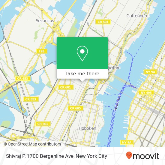 Shivraj P, 1700 Bergenline Ave map