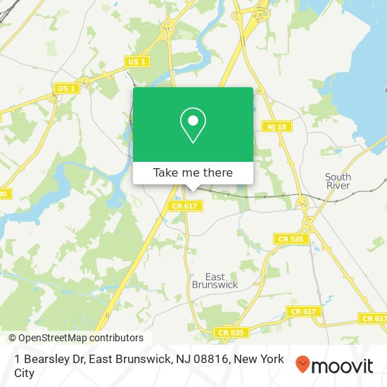 1 Bearsley Dr, East Brunswick, NJ 08816 map