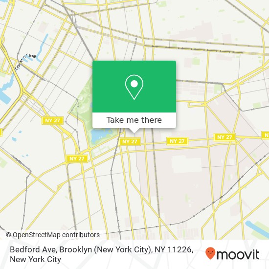 Mapa de Bedford Ave, Brooklyn (New York City), NY 11226