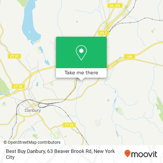 Mapa de Best Buy Danbury, 63 Beaver Brook Rd