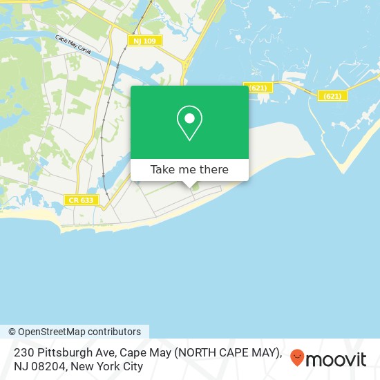 230 Pittsburgh Ave, Cape May (NORTH CAPE MAY), NJ 08204 map
