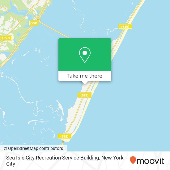 Sea Isle City Recreation Service Building map