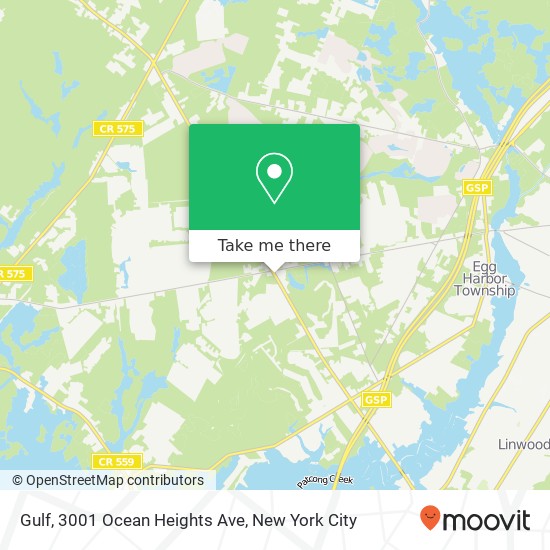 Gulf, 3001 Ocean Heights Ave map