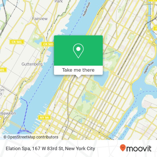 Mapa de Elation Spa, 167 W 83rd St