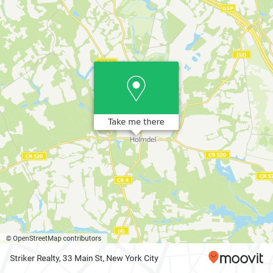 Mapa de Striker Realty, 33 Main St