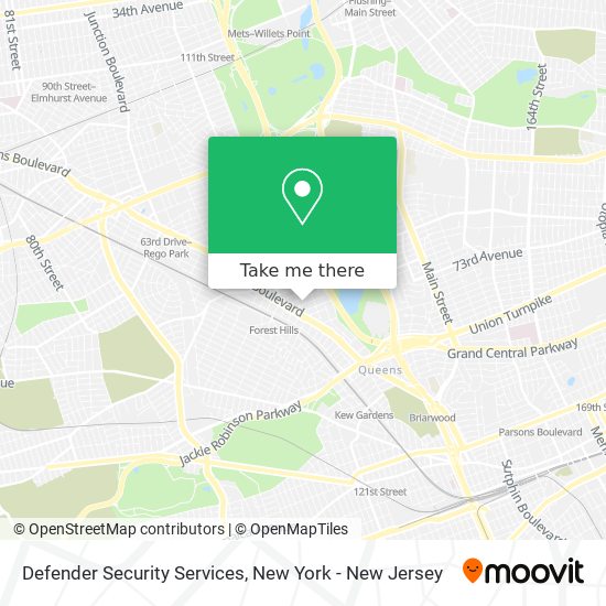 Defender Security Services map