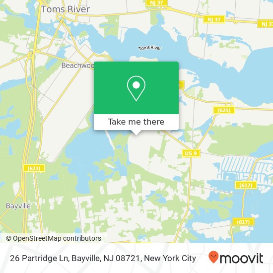 26 Partridge Ln, Bayville, NJ 08721 map