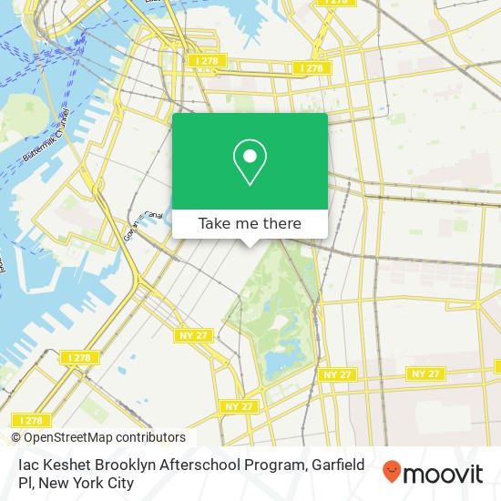 Mapa de Iac Keshet Brooklyn Afterschool Program, Garfield Pl