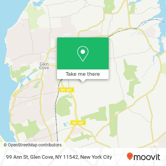 Mapa de 99 Ann St, Glen Cove, NY 11542
