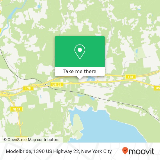 Modelbride, 1390 US Highway 22 map