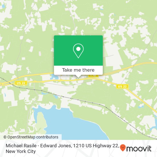 Michael Rasile - Edward Jones, 1210 US Highway 22 map