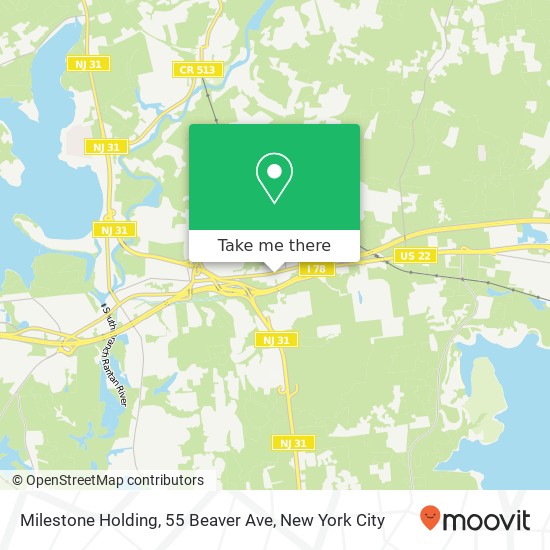 Mapa de Milestone Holding, 55 Beaver Ave