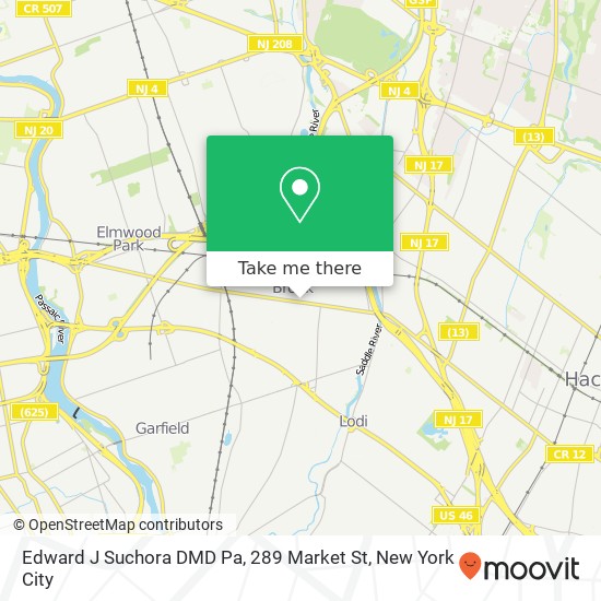 Edward J Suchora DMD Pa, 289 Market St map