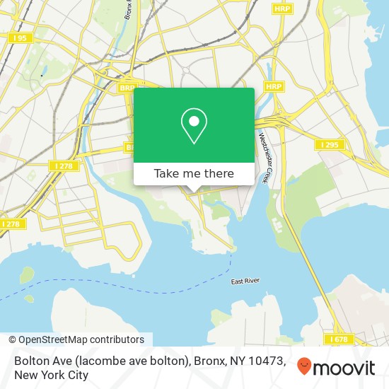 Bolton Ave (lacombe ave bolton), Bronx, NY 10473 map