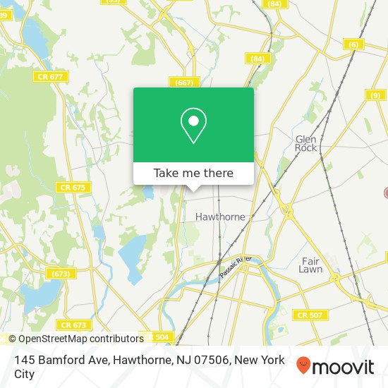 145 Bamford Ave, Hawthorne, NJ 07506 map