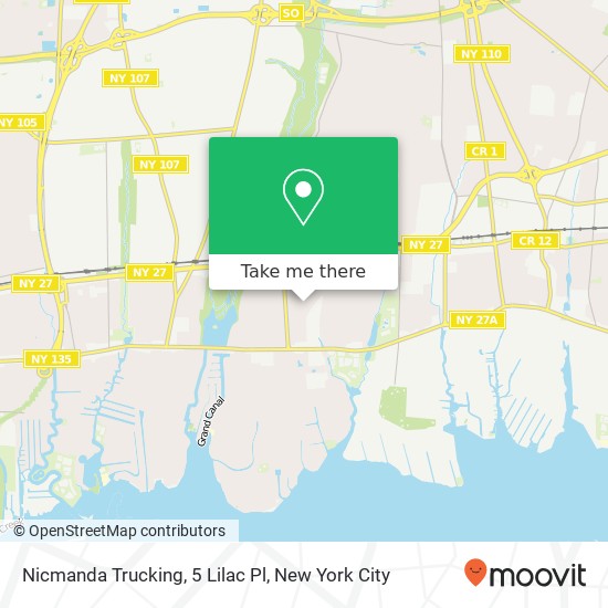 Nicmanda Trucking, 5 Lilac Pl map