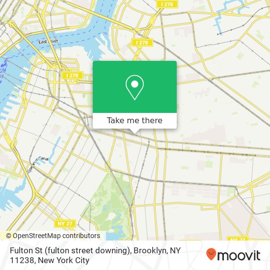 Fulton St (fulton street downing), Brooklyn, NY 11238 map