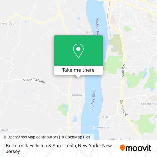 Buttermilk Falls Inn & Spa - Tesla map